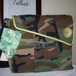 Recycled Army Shirt Diaper ..