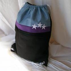Drawstring Backpack with High School Colors